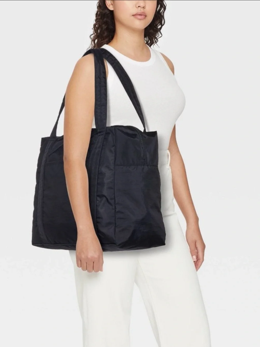 Universal Thread Black Packable Duffel Bag with Matching Pouch